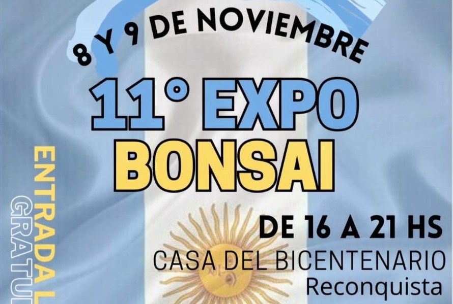 Reconquista vivirá la 11ª Expo Bonsái en Casa del Bicentenario