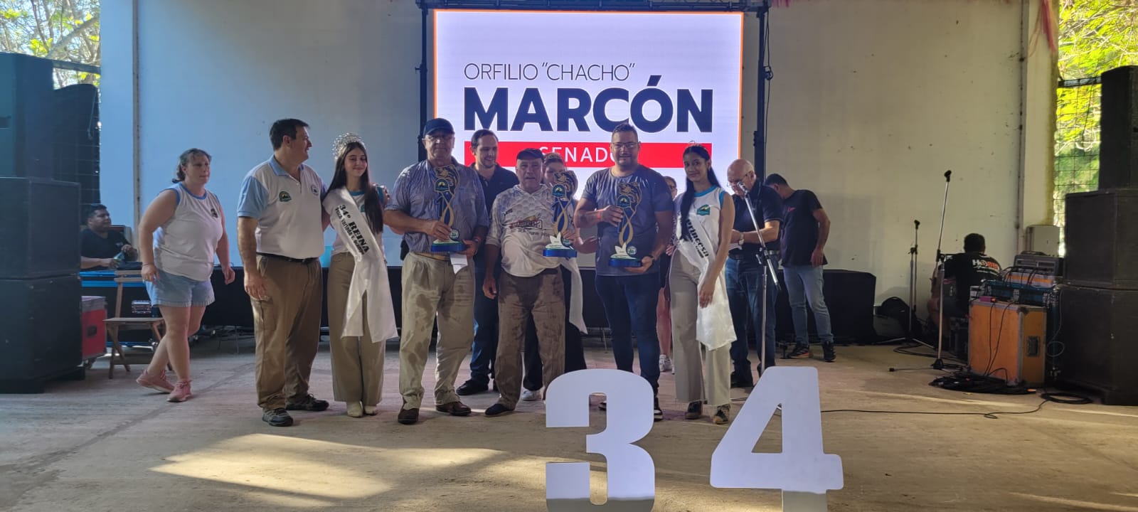 Luis Ortiz, Joselo Wirth y Rodrigo Sotelo son los campeones del Concurso de Pesca Variada Embarcada de Villa Ocampo